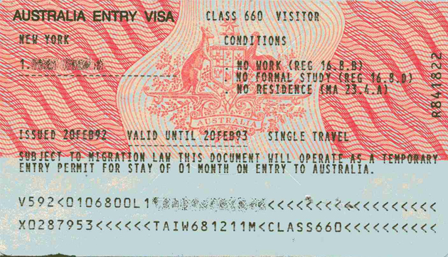Dịch vụ làm Visa thăm thân và du lịch Úc